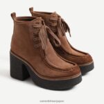 jp Sam Edelman 女性 ショー レースアップ ブーティ ウォルナットブラウン 4NFV0P842 履物