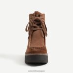 jp Sam Edelman 女性 ショー レースアップ ブーティ ウォルナットブラウン 4NFV0P842 履物 - Image 3