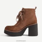 jp Sam Edelman 女性 ショー レースアップ ブーティ ウォルナットブラウン 4NFV0P842 履物 - Image 4