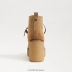 jp Sam Edelman 女性 ショー レースアップ ブーティ サンドソン/ナチュラルミスト 4NFV0P845 履物 - Image 5