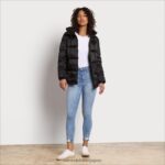 jp Sam Edelman 女性 ショートソフトダウンパファー 黒 4NFV0P1130 衣服