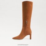 jp Sam Edelman 女性 シルビアニーハイブーツ フロンティアブラウン 4NFV0P748 履物 - Image 4