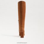 jp Sam Edelman 女性 シルビアニーハイブーツ フロンティアブラウン 4NFV0P748 履物 - Image 5