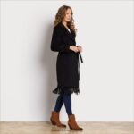jp Sam Edelman 女性 シングルブレストウールコート 黒 4NFV0P1163 衣服 - Image 2