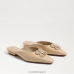 jp Sam Edelman 女性 ジェイデン ポインテッドトゥ フラット 漂白ブナ材 4NFV0P723 履物