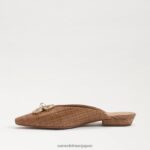 jp Sam Edelman 女性 ジェイデン ポインテッドトゥ フラット クオイオ 4NFV0P724 履物 - Image 4