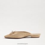 jp Sam Edelman 女性 ジェイデン ポインテッドトゥ フラット 漂白ブナ材 4NFV0P723 履物 - Image 4
