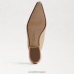 jp Sam Edelman 女性 ジェイデン ポインテッドトゥ フラット 漂白ブナ材 4NFV0P723 履物 - Image 6