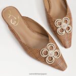 jp Sam Edelman 女性 ジェイデン ポインテッドトゥ フラット クオイオ 4NFV0P724 履物 - Image 7
