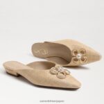 jp Sam Edelman 女性 ジェイデン ポインテッドトゥ フラット 漂白ブナ材 4NFV0P723 履物 - Image 7