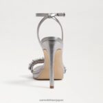 jp Sam Edelman 女性 ジェイド ペルラ アンクルストラップ ヒール ピューター 4NFV0P616 履物 - Image 5