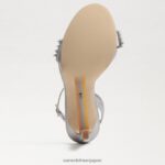 jp Sam Edelman 女性 ジェイド ペルラ アンクルストラップ ヒール ピューター 4NFV0P616 履物 - Image 6