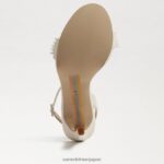jp Sam Edelman 女性 ジェイド ペルラ アンクルストラップ ヒール モダンなアイボリー 4NFV0P615 履物 - Image 6