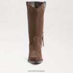 jp Sam Edelman 女性 ジェイミー ウエスタン ブーツ オリーブトープ 4NFV0P852 履物 - Image 3