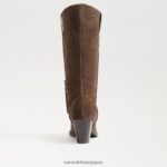 jp Sam Edelman 女性 ジェイミー ウエスタン ブーツ オリーブトープ 4NFV0P852 履物 - Image 5
