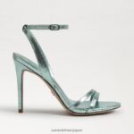 jp Sam Edelman 女性 ジェミーアンクルストラップヒール 海の緑 4NFV0P675 履物 - Image 2