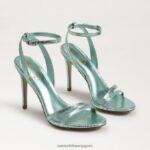 jp Sam Edelman 女性 ジェミーアンクルストラップヒール 海の緑 4NFV0P675 履物