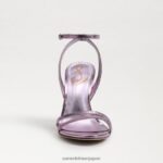 jp Sam Edelman 女性 ジェミーアンクルストラップヒール ライラッククォーツ 4NFV0P671 履物 - Image 3