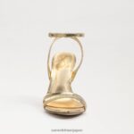 jp Sam Edelman 女性 ジェミーアンクルストラップヒール アンバーゴールド 4NFV0P676 履物 - Image 3