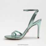 jp Sam Edelman 女性 ジェミーアンクルストラップヒール 海の緑 4NFV0P675 履物 - Image 4