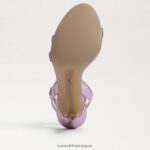 jp Sam Edelman 女性 ジェミーアンクルストラップヒール ライラッククォーツ 4NFV0P671 履物 - Image 6