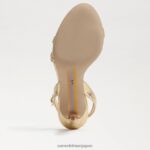 jp Sam Edelman 女性 ジェミーアンクルストラップヒール アンバーゴールド 4NFV0P676 履物 - Image 6