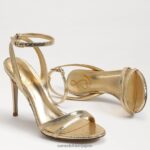jp Sam Edelman 女性 ジェミーアンクルストラップヒール アンバーゴールド 4NFV0P676 履物 - Image 7