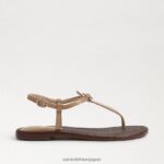jp Sam Edelman 女性 ジジ シグネット トング サンダル アーモンド 4NFV0P562 履物 - Image 2