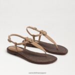 jp Sam Edelman 女性 ジジ シグネット トング サンダル アーモンド 4NFV0P562 履物