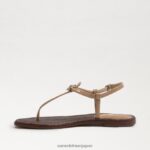 jp Sam Edelman 女性 ジジ シグネット トング サンダル アーモンド 4NFV0P562 履物 - Image 4
