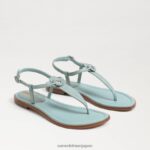jp Sam Edelman 女性 ジジ シグネット トング サンダル タイドブルー 4NFV0P556 履物