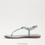 jp Sam Edelman 女性 ジジ シグネット トング サンダル タイドブルー 4NFV0P556 履物 - Image 4