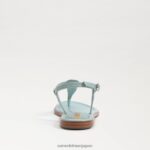 jp Sam Edelman 女性 ジジ シグネット トング サンダル タイドブルー 4NFV0P556 履物 - Image 5