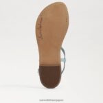 jp Sam Edelman 女性 ジジ シグネット トング サンダル タイドブルー 4NFV0P556 履物 - Image 6