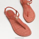 jp Sam Edelman 女性 ジジ シグネット トング サンダル テラコッタピンク 4NFV0P561 履物 - Image 7
