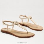 jp Sam Edelman 女性 ジジ シグネット トング サンダル モダンなアイボリー 4NFV0P558 履物 - Image 7