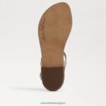 jp Sam Edelman 女性 ジジ シグネット トング サンダル 金 4NFV0P560 履物 - Image 6