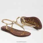 jp Sam Edelman 女性 ジジ トング サンダル アンバーゴールド 4NFV0P231 履物 - Image 7