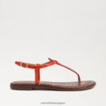 jp Sam Edelman 女性 ジジ トング サンダル オレンジ色のポピー 4NFV0P225 履物 - Image 2