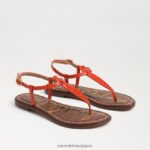 jp Sam Edelman 女性 ジジ トング サンダル オレンジ色のポピー 4NFV0P225 履物