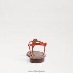 jp Sam Edelman 女性 ジジ トング サンダル オレンジ色のポピー 4NFV0P225 履物 - Image 5