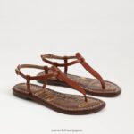 jp Sam Edelman 女性 ジジ トング サンダル コナブラウン 4NFV0P229 履物