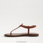 jp Sam Edelman 女性 ジジ トング サンダル コナブラウン 4NFV0P229 履物 - Image 4