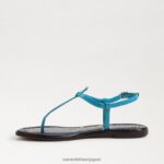 jp Sam Edelman 女性 ジジ トング サンダル ミロスブルー 4NFV0P226 履物 - Image 4