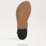 jp Sam Edelman 女性 ジジ トング サンダル ミロスブルー 4NFV0P226 履物 - Image 6