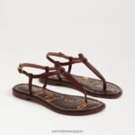jp Sam Edelman 女性 ジジ トング サンダル メープルブラウン 4NFV0P228 履物