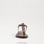 jp Sam Edelman 女性 ジジ トング サンダル メープルブラウン 4NFV0P228 履物 - Image 3