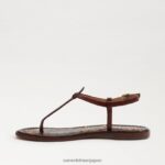 jp Sam Edelman 女性 ジジ トング サンダル メープルブラウン 4NFV0P228 履物 - Image 4