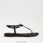 jp Sam Edelman 女性 ジジ トング サンダル 黒 4NFV0P234 履物 - Image 2