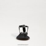 jp Sam Edelman 女性 ジジ トング サンダル 黒 4NFV0P234 履物 - Image 3
